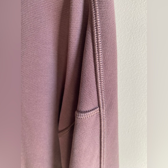 Athleta Recover Hoodie Sweatshirt Size S Smoked Almond Purple Brown Pullover - Picture 7 of 11